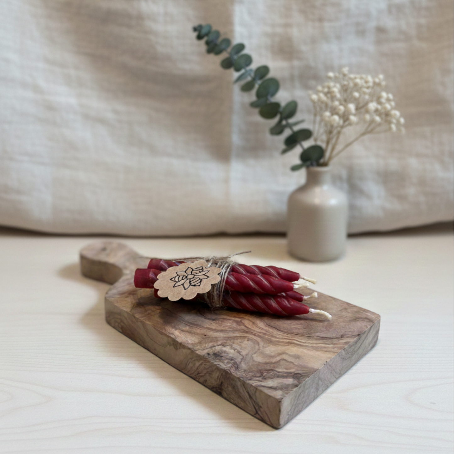 Handgemachte Bienenwachskerzen "Geburtstag"