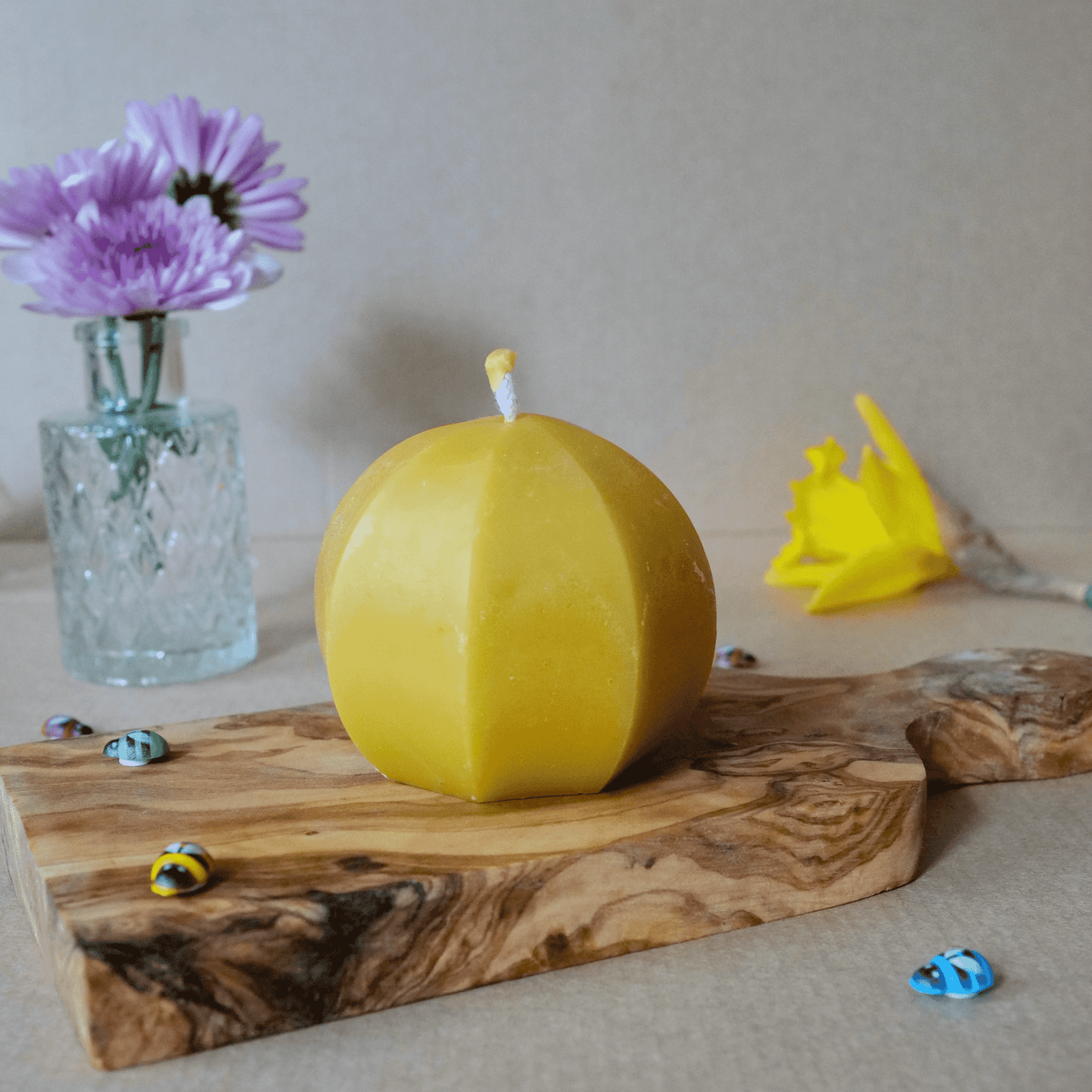 Handgemachte Bienenwachskerze