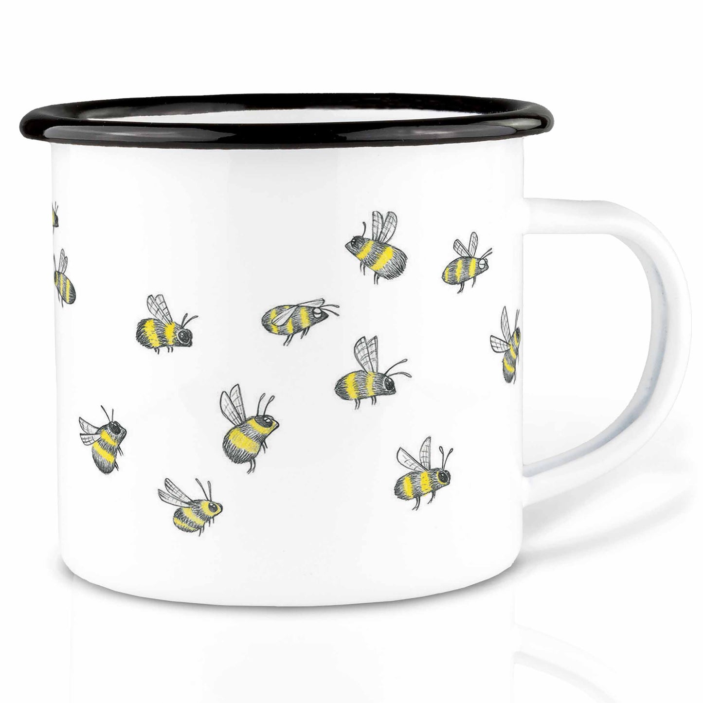 Emailletasse Bienenschwarm von LIGARTI