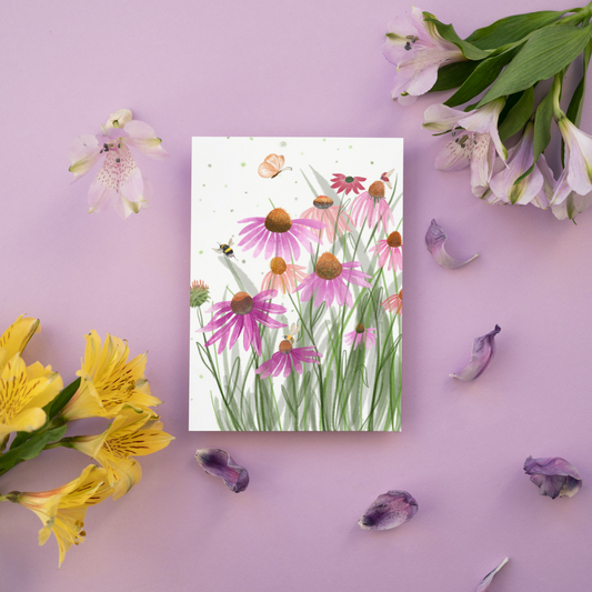 Postkarte Blumenwiese