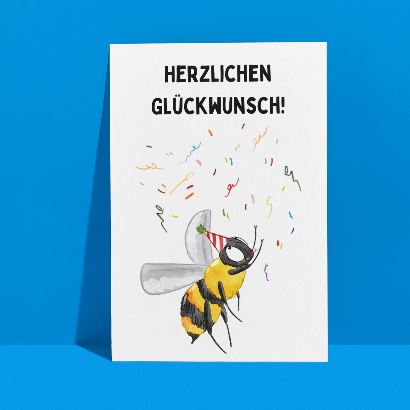 Postkarte Herzlichen Glückwunsch